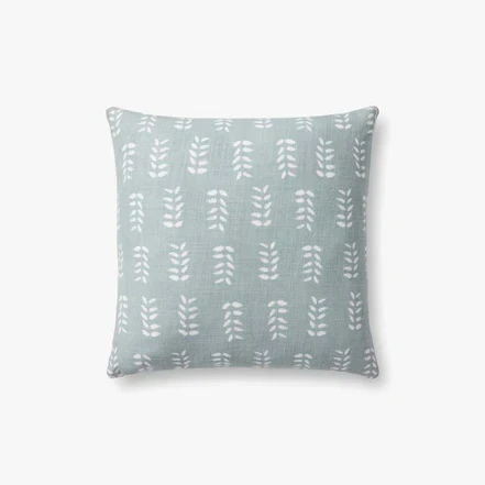 Expertly Made Tully Light Blue Throw Pillow Certified