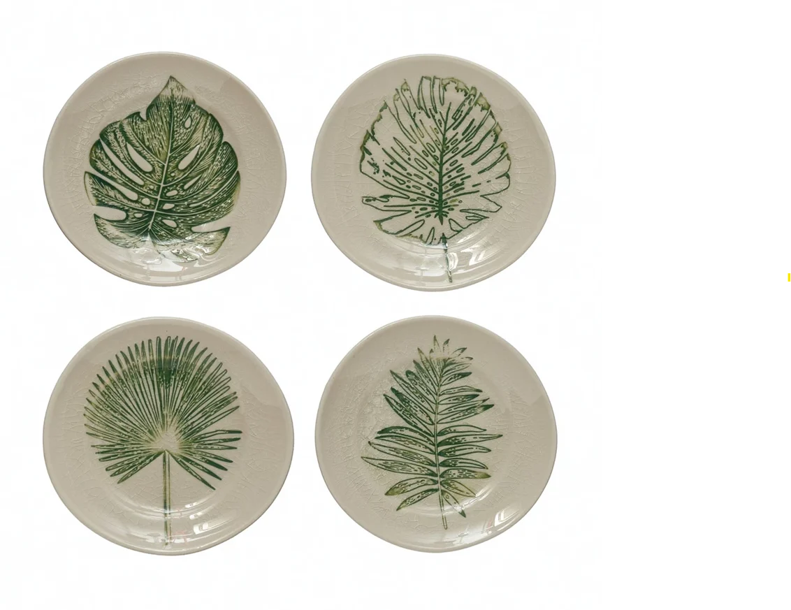 Versatile Stoneware Plate w debossed pattern edge Prestigious