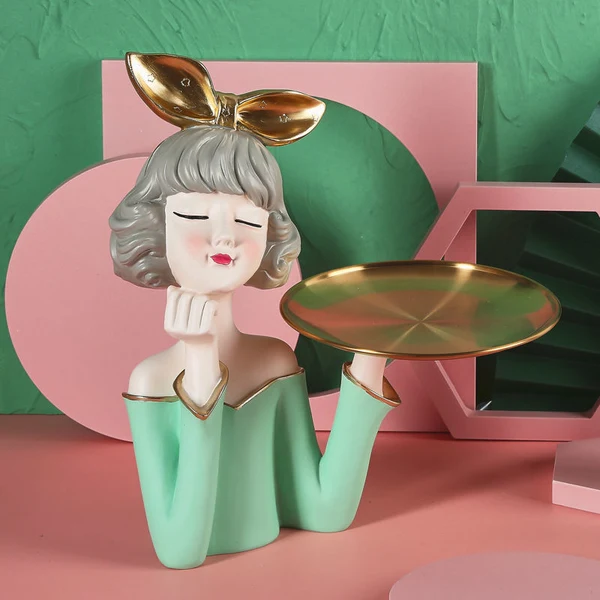 Official Nordic Bubble Girl Decorative Storage Tray Unique