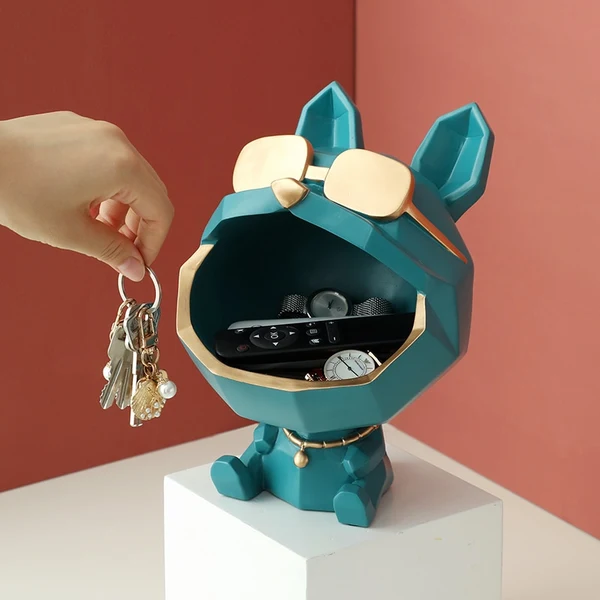 Enhanced Big Mouth Dog Decorative Figurine Minimalist