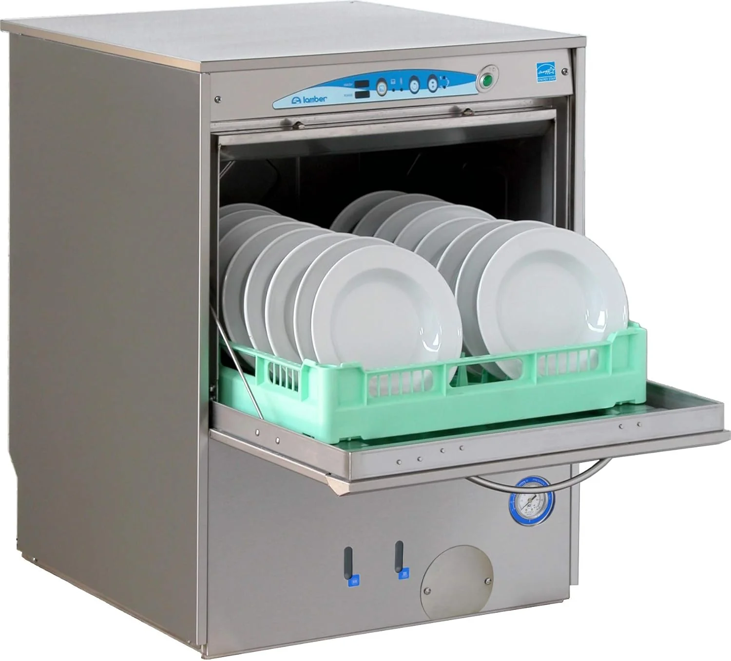 World-Class Eurodib Lamber F92EKDPS High-Temp Undercounter Commercial Dishwasher – 30 Racks Hour Stainless Steel 208-240V Premium Material