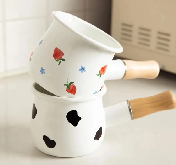 Environmentally Friendly Enamel Saucepan High-Quality