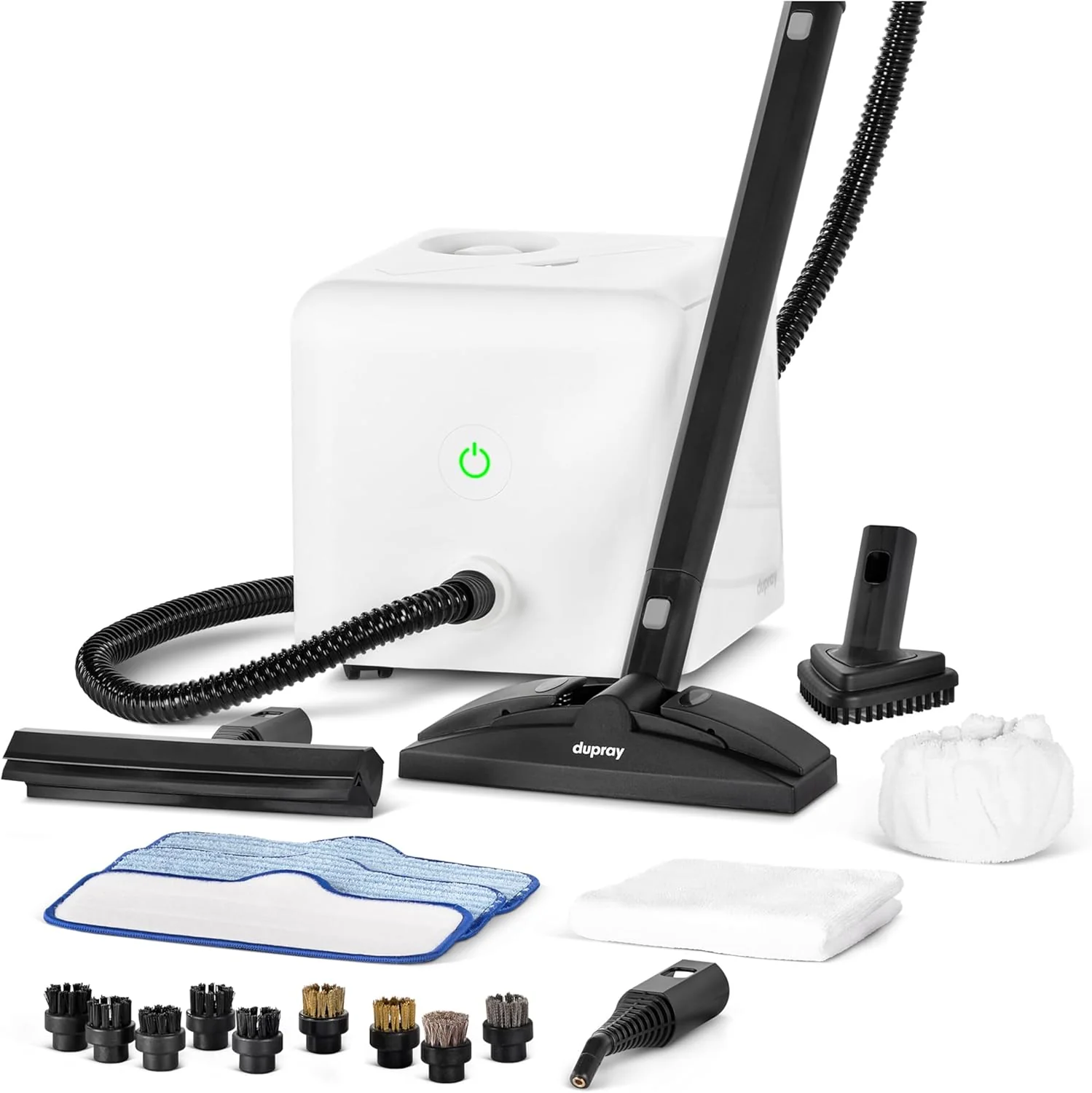 Next-Generation Dupray Neat Steam Cleaner for Home - 20 pieces Powerful multipurpose steamer Chemical- cleaning for floor car wall grout amp kitchen Steam mop 20 Accessories Comfortable