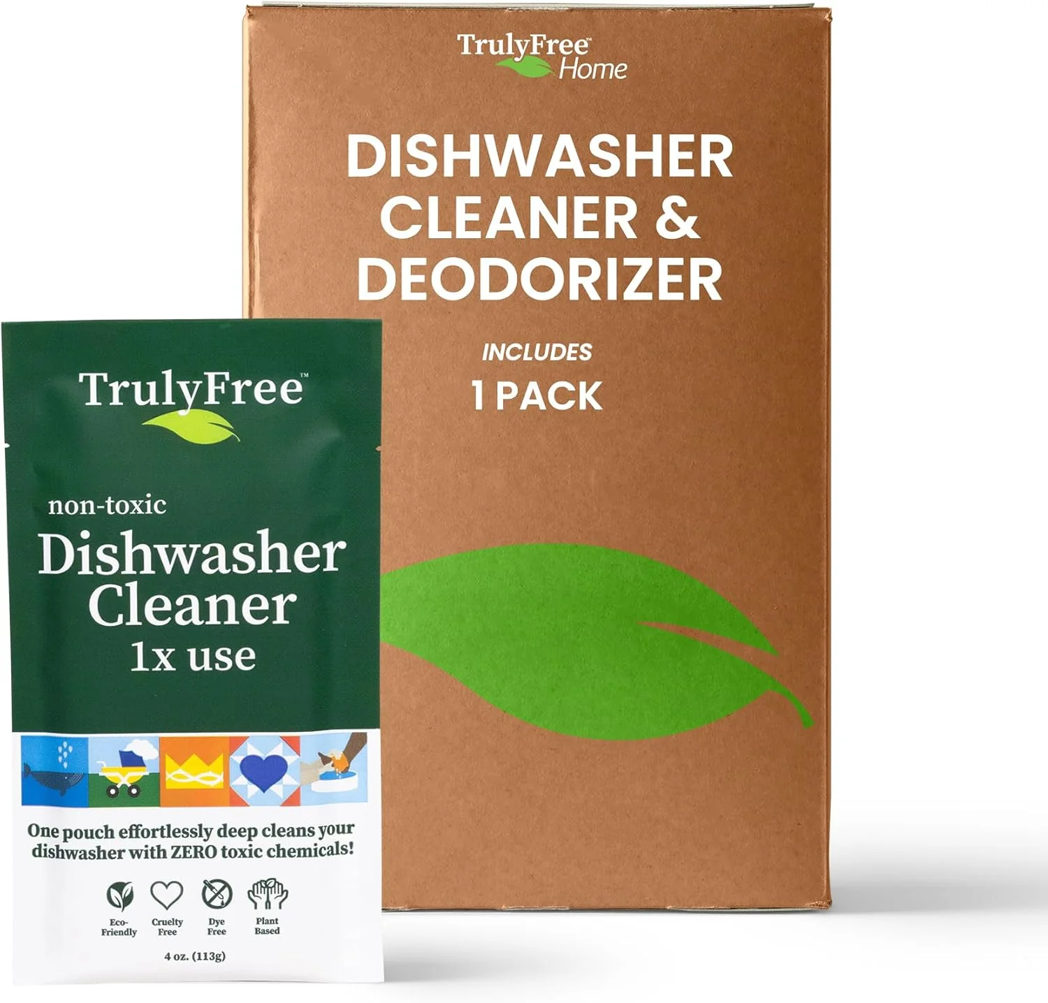 Exceptional TrulyHome Natural Dishwasher Cleaner – Machine Descaler Fights Grease Limescale Lemon Fresh Scent 4 oz Effective