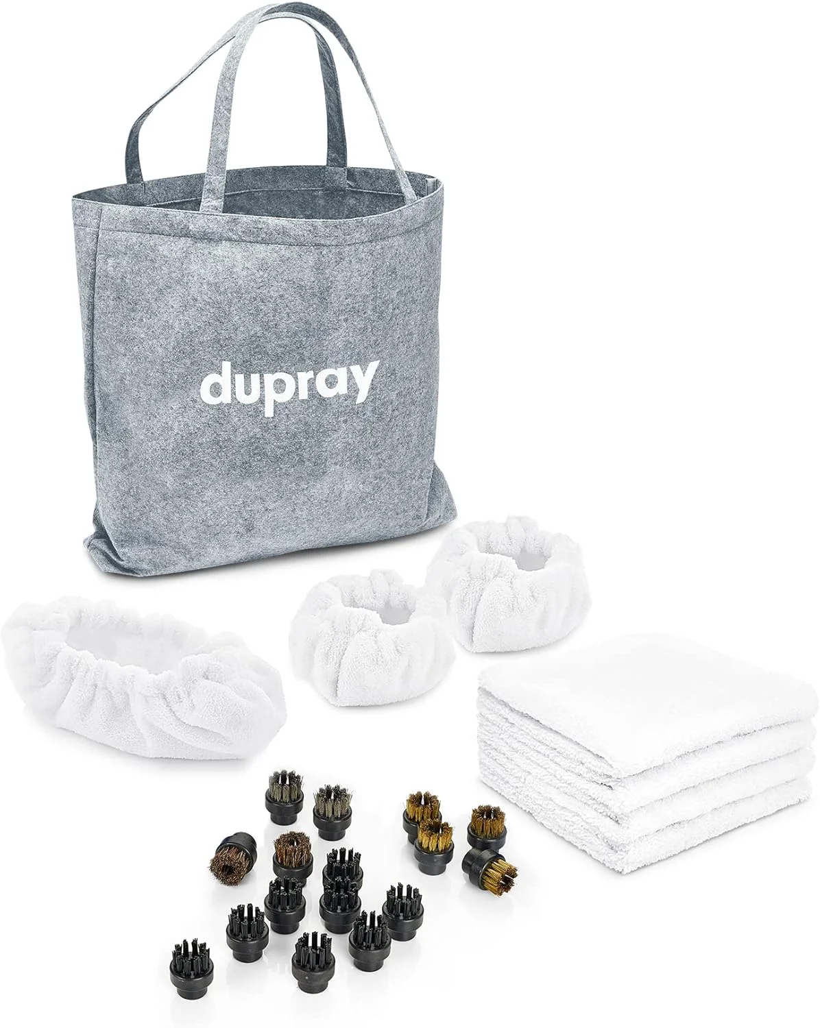 Relaxed Dupray Steam Cleaning Pack Pro – 24-Piece Accessory Kit for Dupray Steam Cleaners Multi-Surface Deep Cleaning Elite