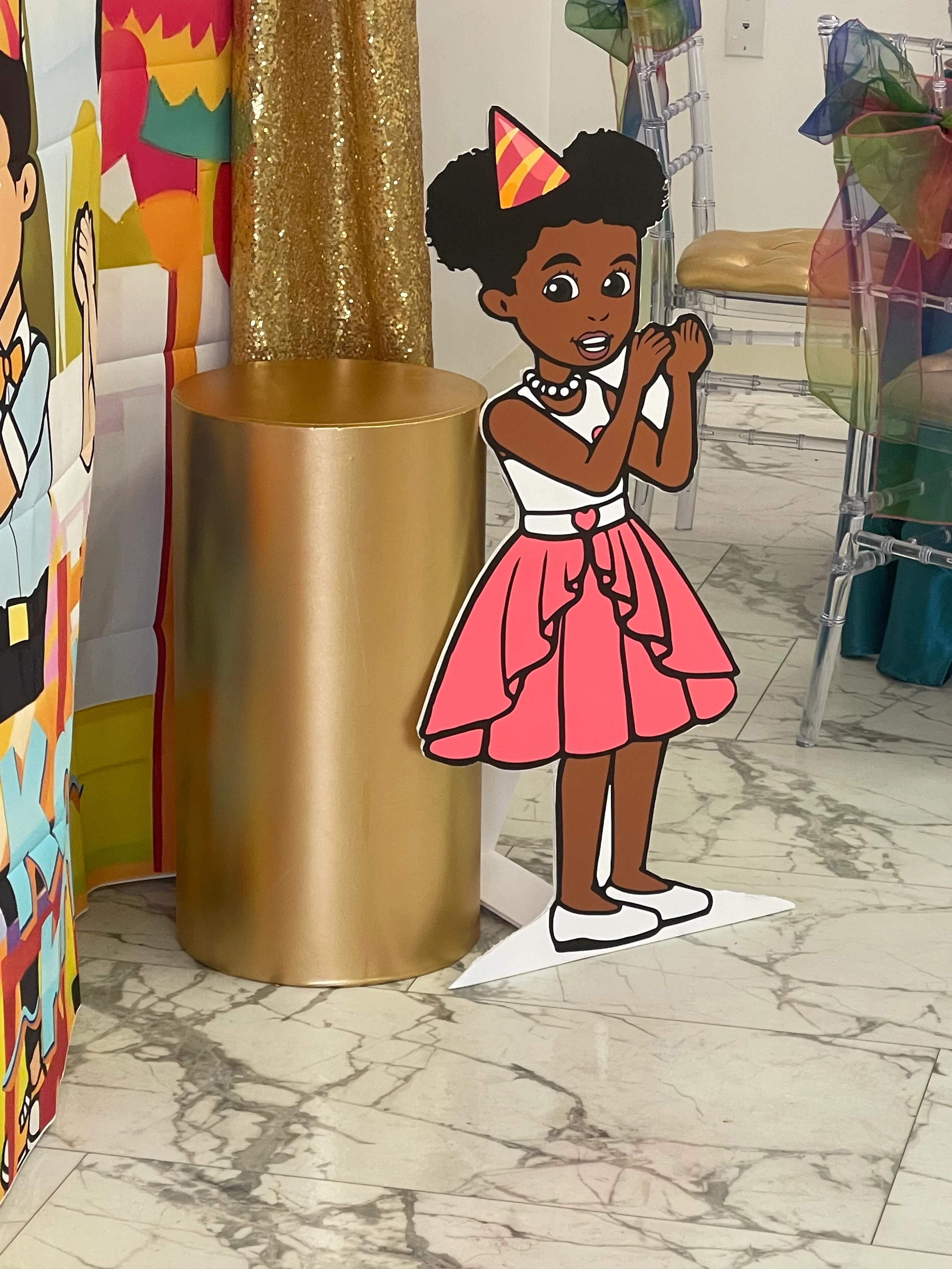 Fashionable Floor Standing Cut-Outs Secure