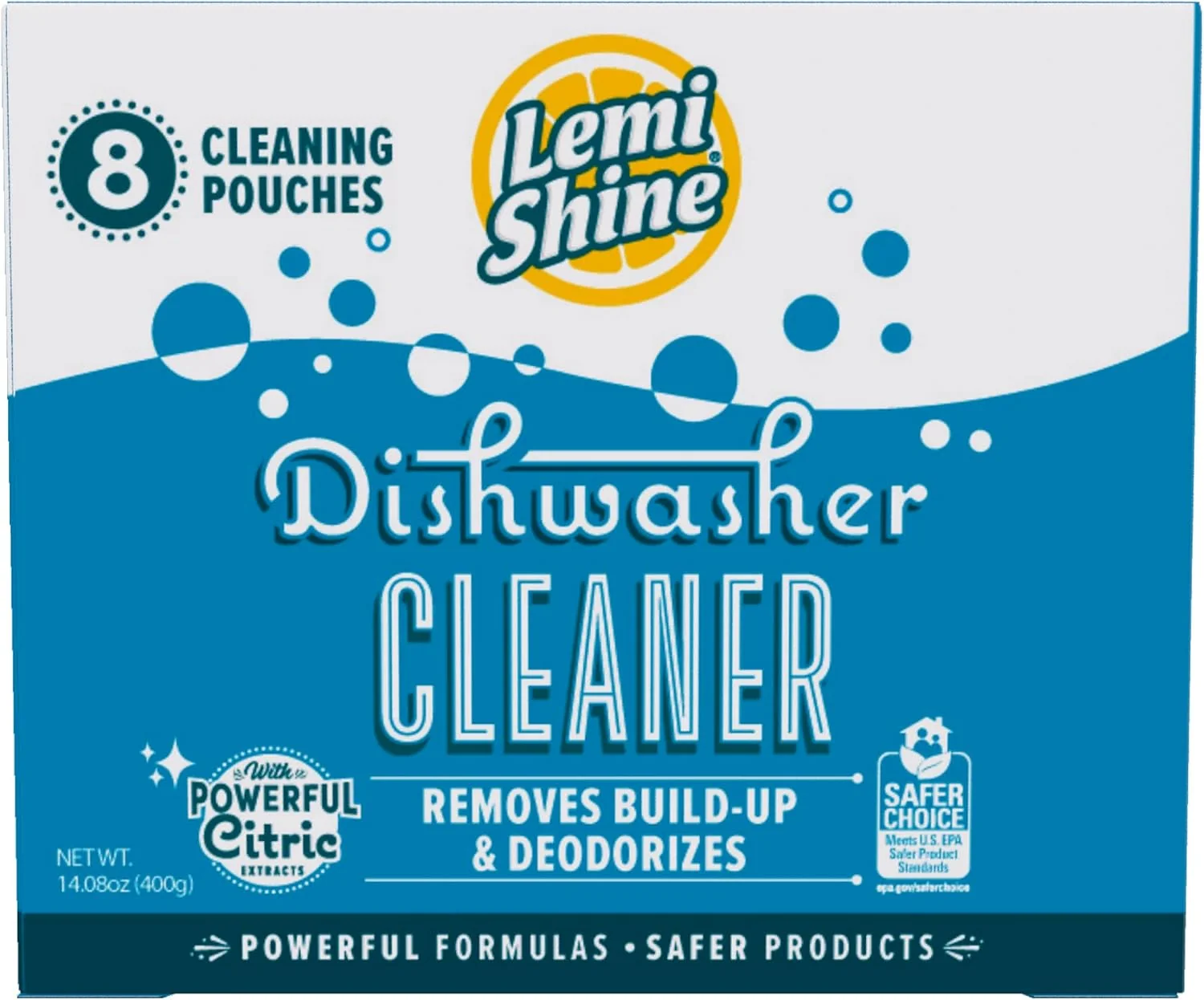User-Friendly Lemi Shine Natural Dishwasher Cleaner amp Deodorizer - 14.08 oz 8 Pack First-Class