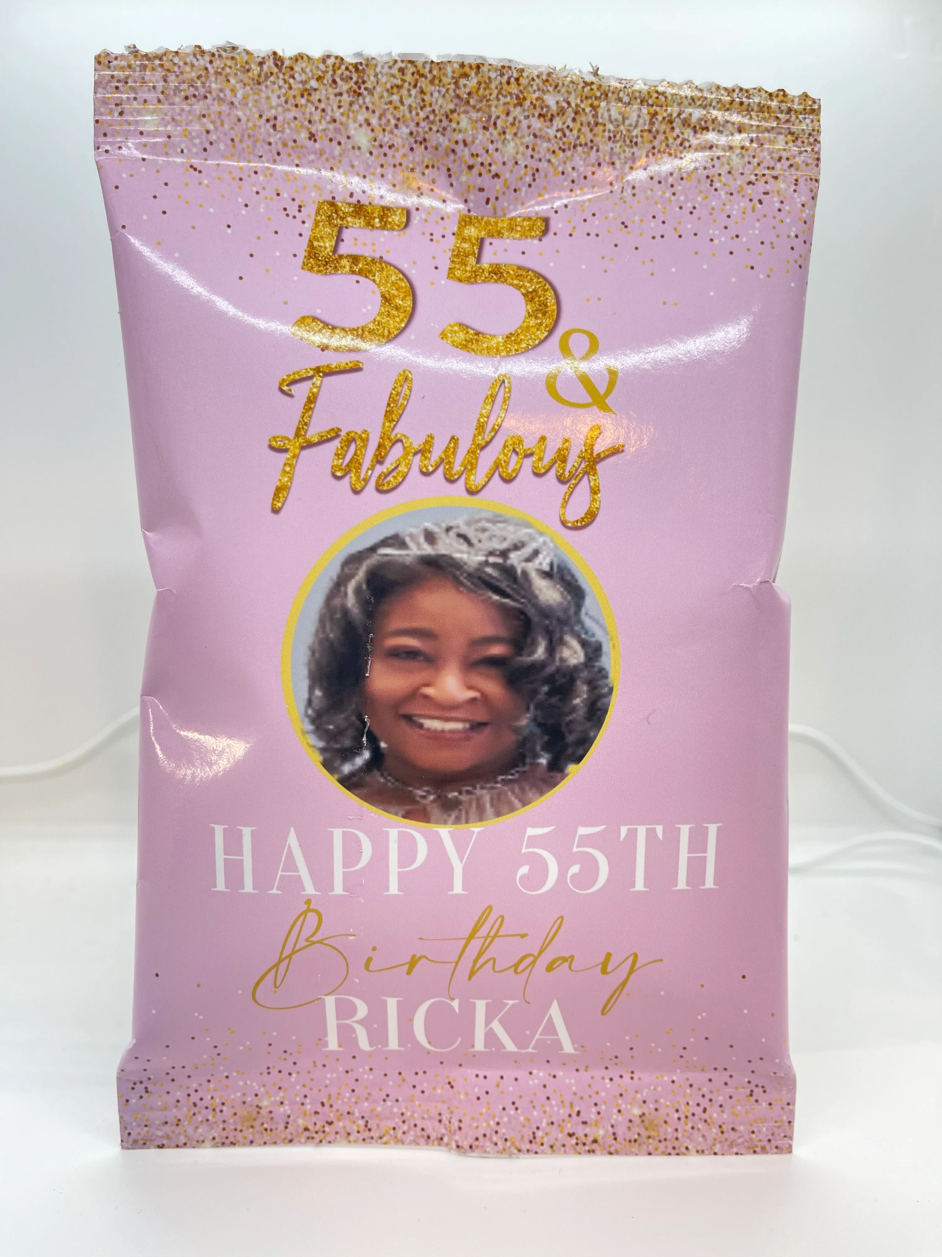 First-Class Custom Party Treat Chip Bags Solid