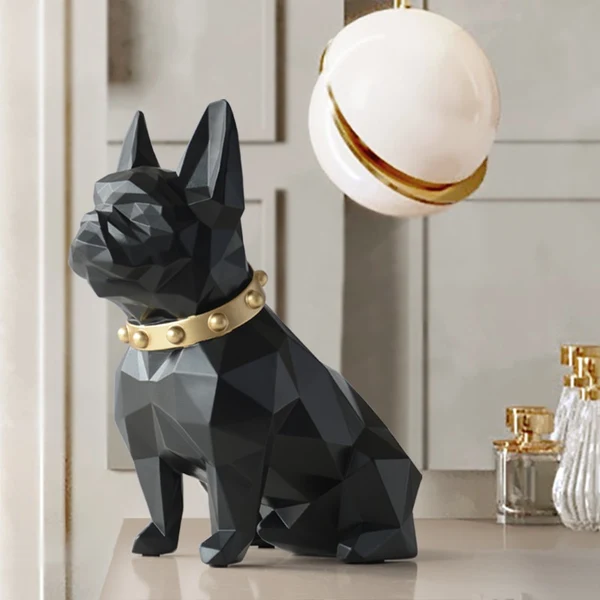 Natural French Bulldog Tissue Box Figurine Carefully Designed