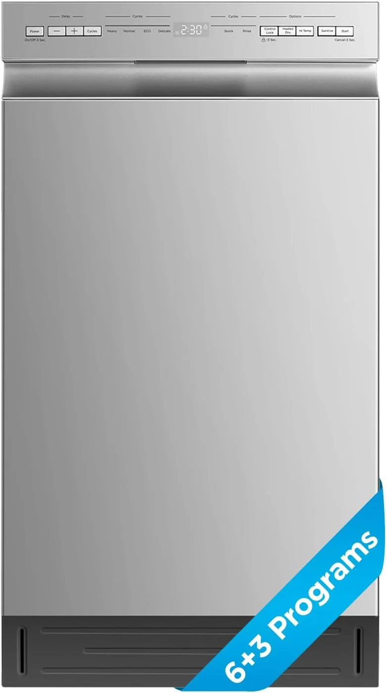 Fine Midea Built-In Dishwasher 8 Place Settings Stainless Steel Excellent