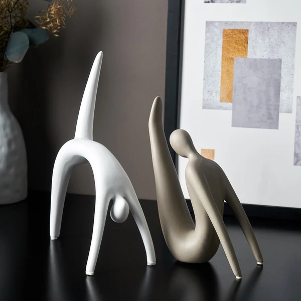 First-Class Abstract Ceramic Character Figurines Top-Quality