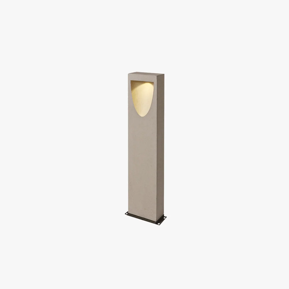 Original Pena Reflektion Minimalistisch Außen-Pollerleuchte Grau Metall Aluminium 80CM Lang Practical