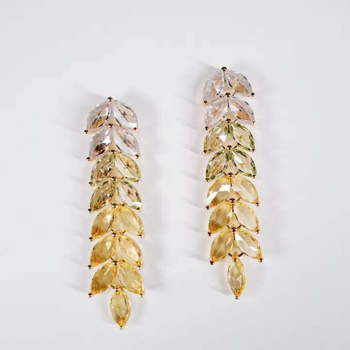 Soft Canary Yellow Statement Earrings High-Performance