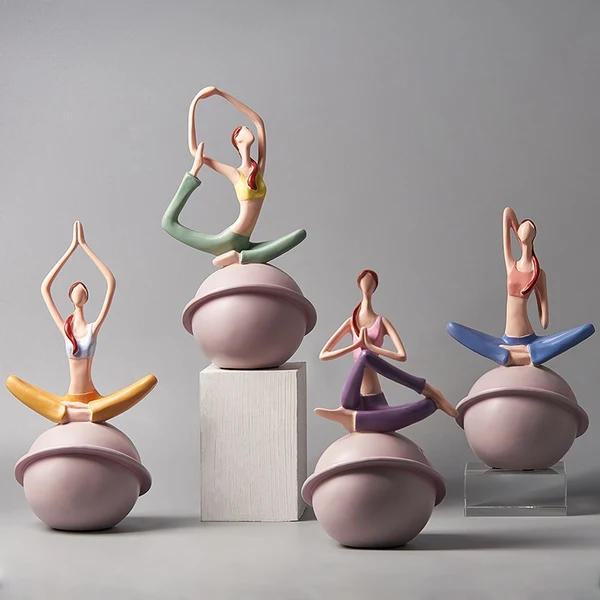 Lightweight Yoga Lady Figurine Sculpture High-Performance