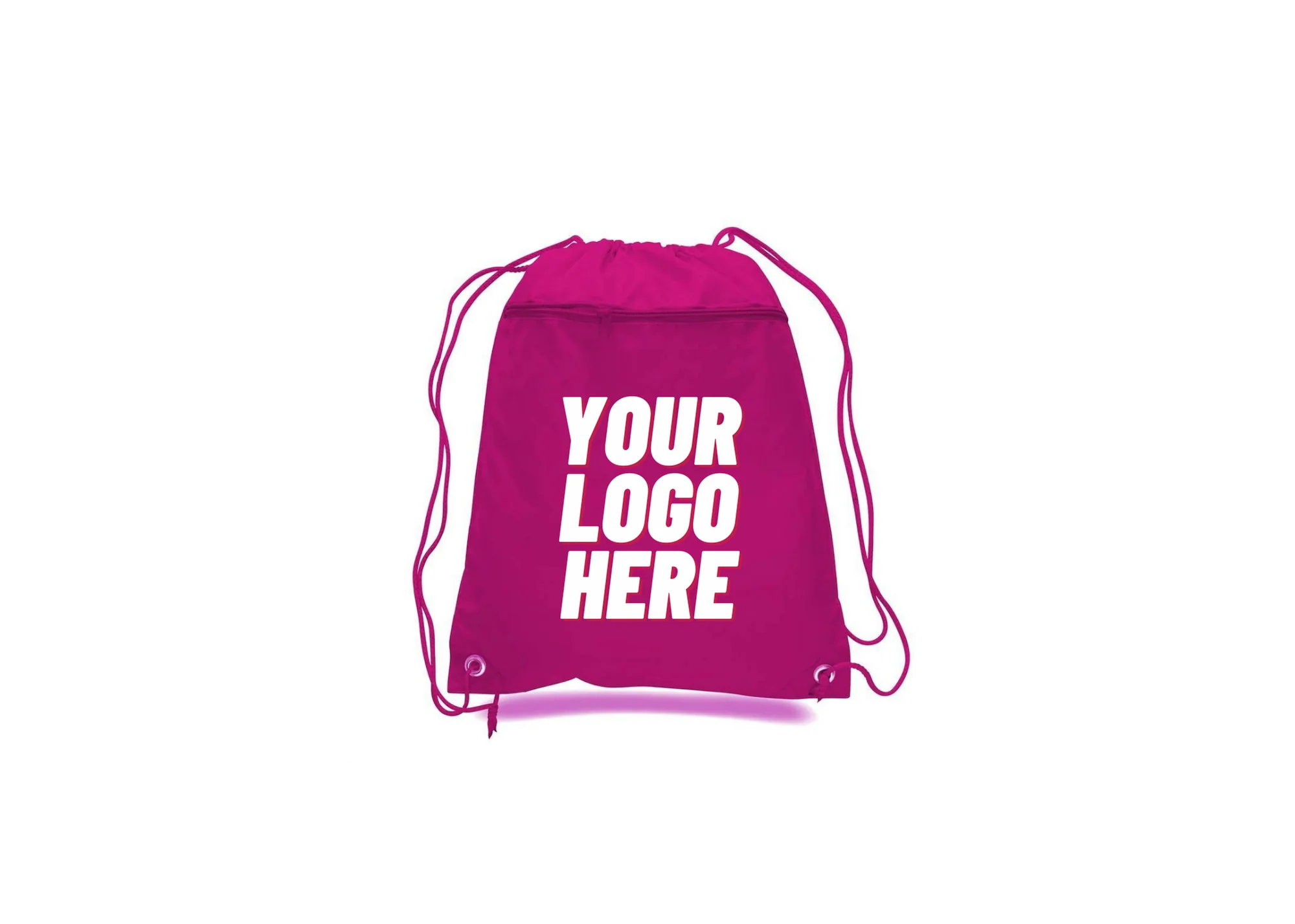 Green Drawstring Backpack Flexible