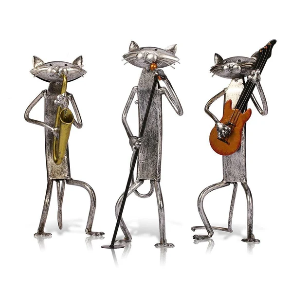Sustainable Singing Cat Figurine Professional