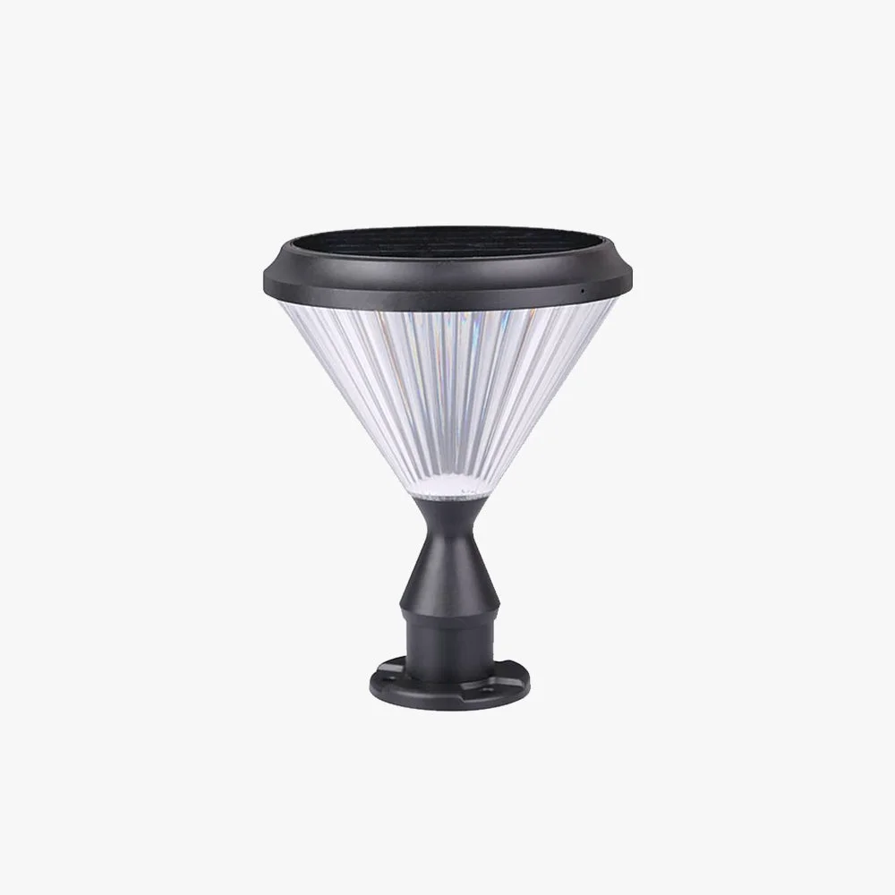 Trendy Riley Außensockelleuchte Diamantform Solar 33CM Lang Safe