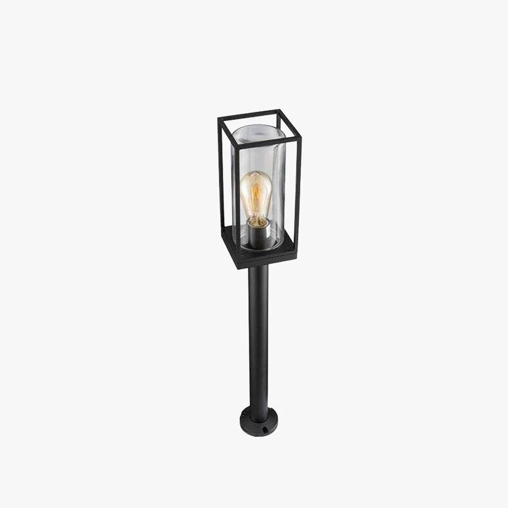 Fine Crafted Pena Außen-Pollerleuchte Solar Aluminium Glas 75CM Lang Fine