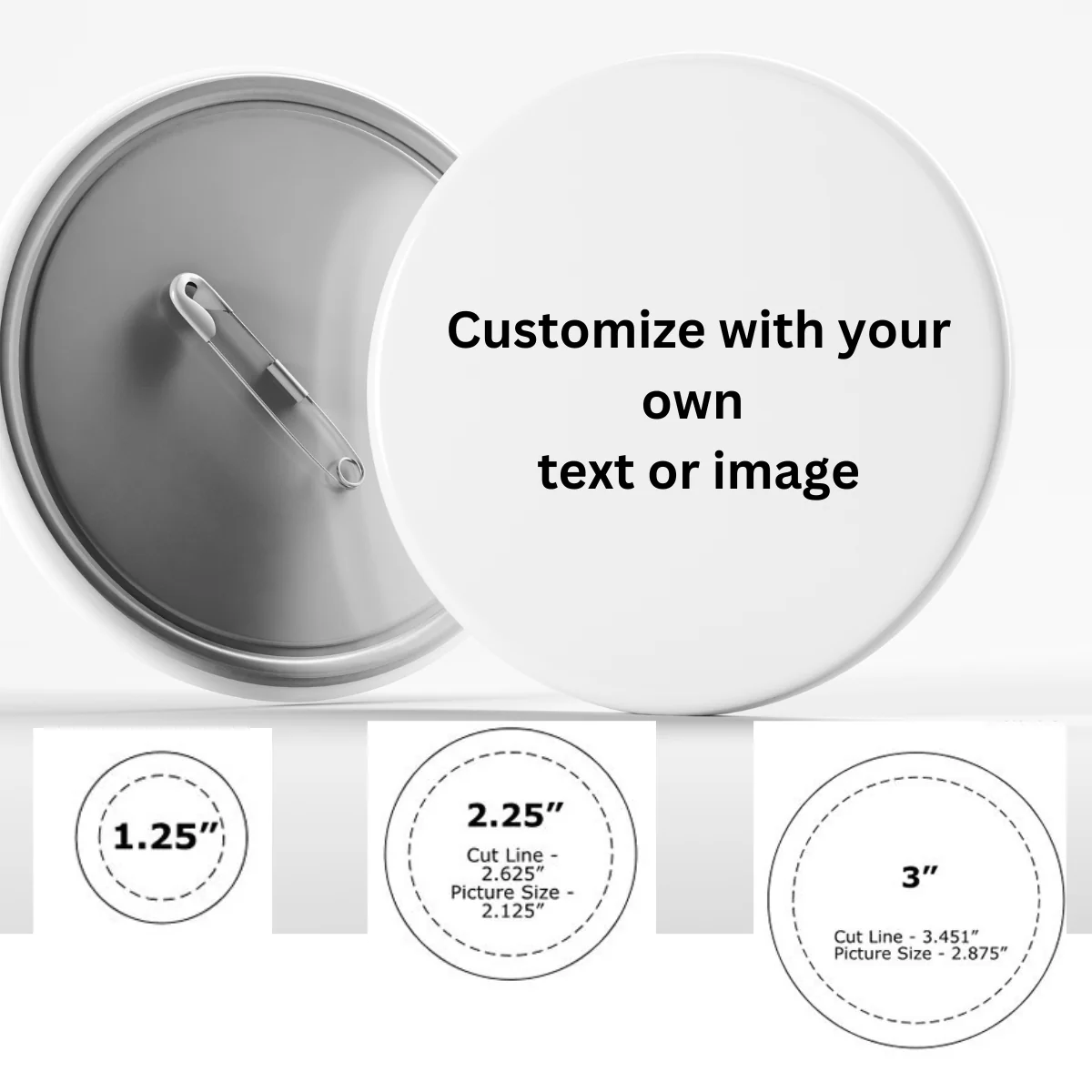 First-Class Custom Buttons for all occassions Stylish