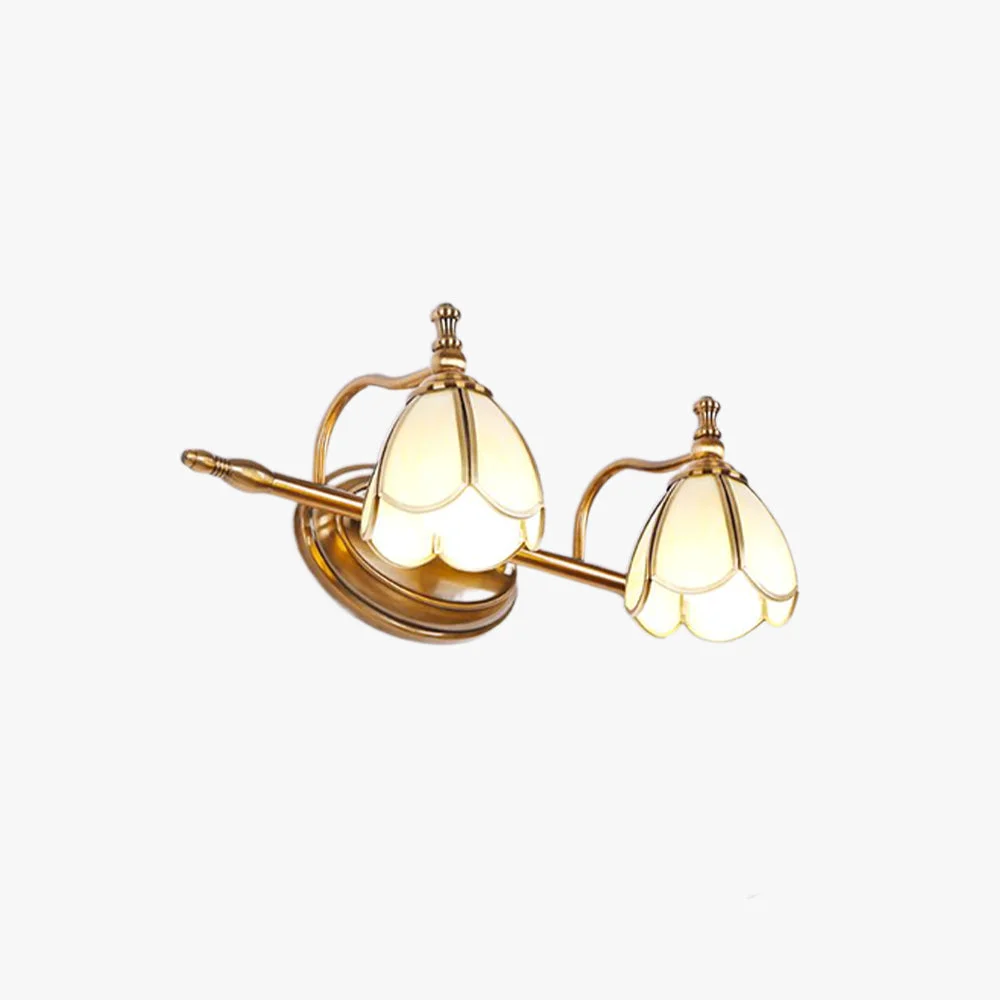 Certified Félicie Armlehne Spiegelfront Waschtisch-Wandleuchte Messing 2 3 4 5-flammig Verified
