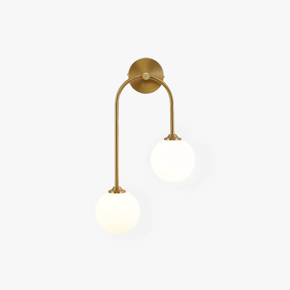 High-End Valentina Bogen Spiegelfront Waschtisch-Wandleuchte 2-flammig Advanced