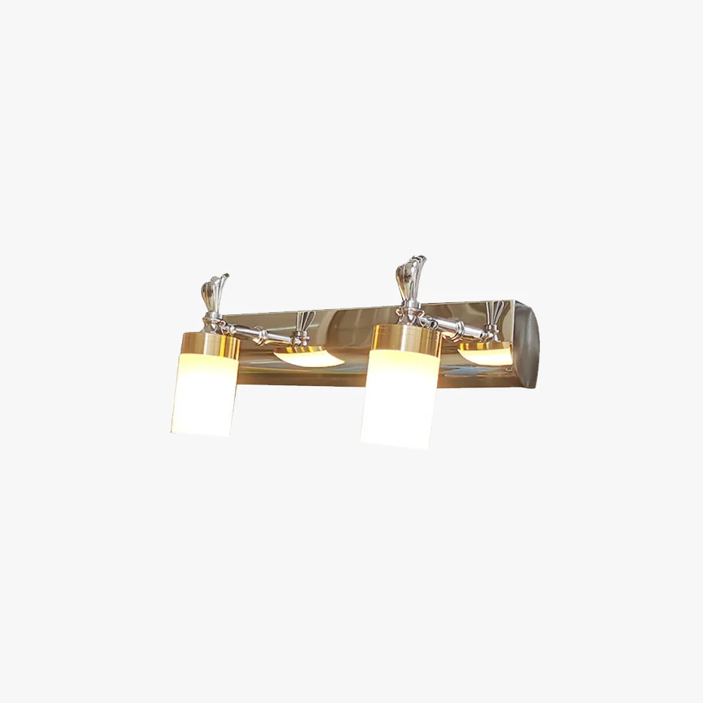 Lightweight Leigh Rostfreier Spiegelfront Waschtisch-Wandleuchte 2 3 4-flammig Sophisticated