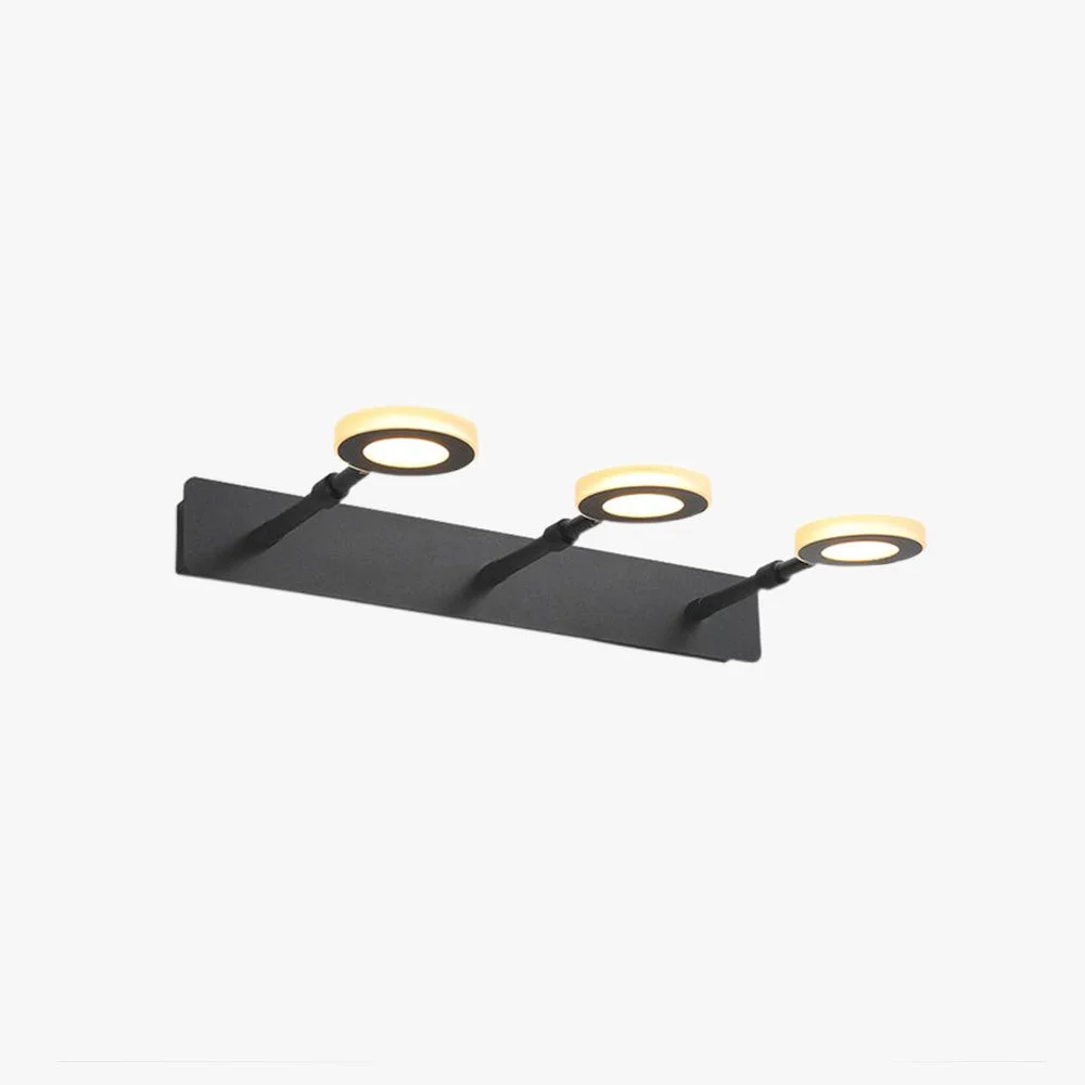 Soft Leigh Schwarze Spiegelfront Waschtisch-Wandleuchte 2 3 5-flammig Verified