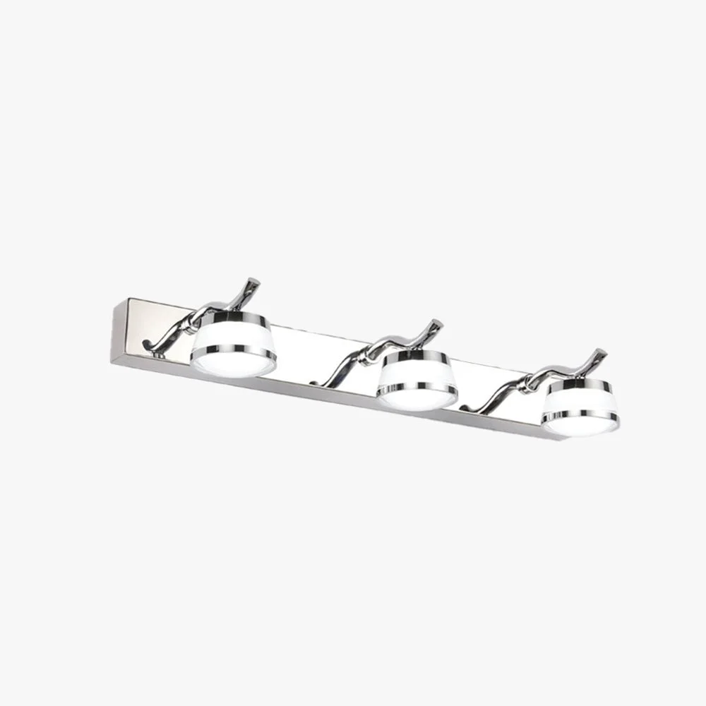 Crafted Leigh Rostfreier Stahl Spiegelfront Waschtisch-Wandleuchte 1 2 3 4-flammig High-End