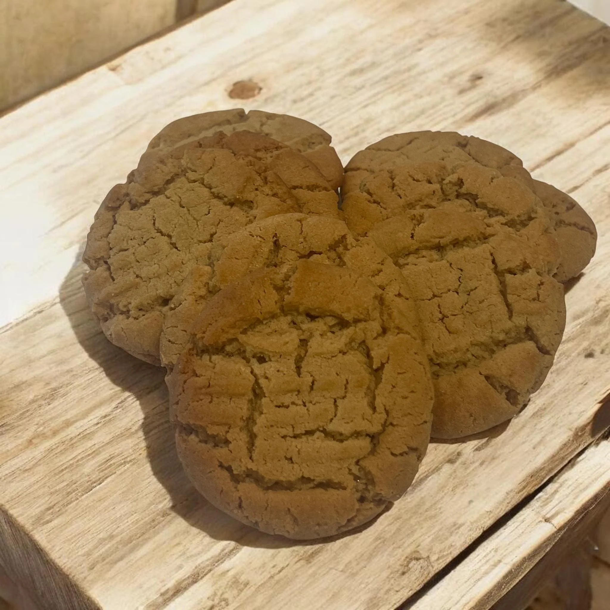Smooth Old Fashioned Peanut Butter Cookies Homemade Baked from Scratch High-Quality