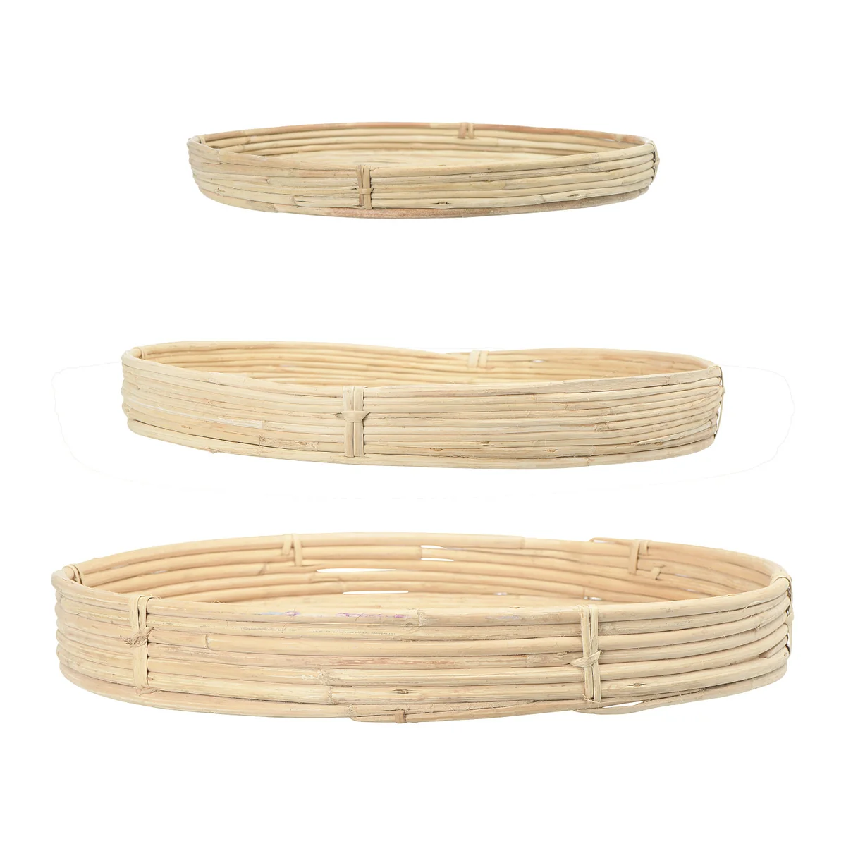Outstanding Hand-Woven Cane Trays Relaxed