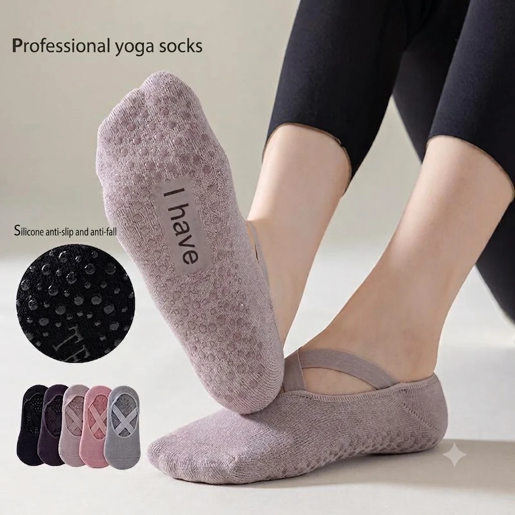 Consistent Anti-Slip Yoga Pilates Socks – Women's Non-Slip Grip Socks Quality