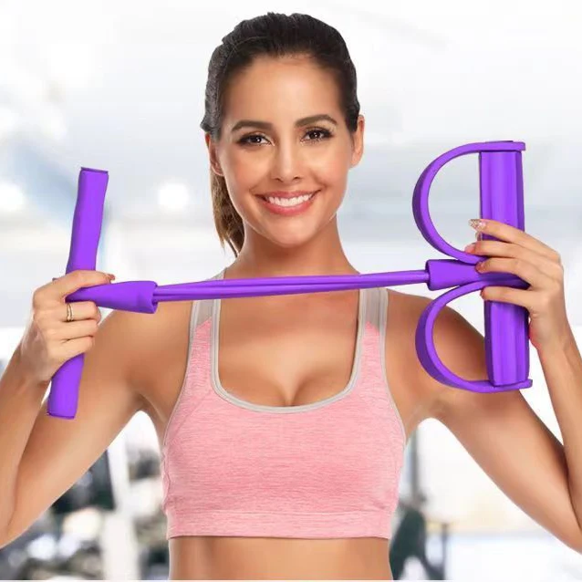 Crafted Pedal Resistance Band Yoga Fitness Elastic Rope for Sit-Ups Stretching Top-Quality