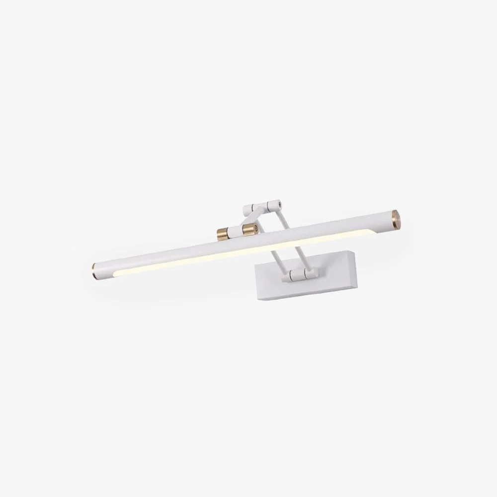 Lightweight Edge Verstellbare Spiegelfront Waschtisch-Wandleuchte 2 Farben Metall 43 58 74CM Lang Consistent