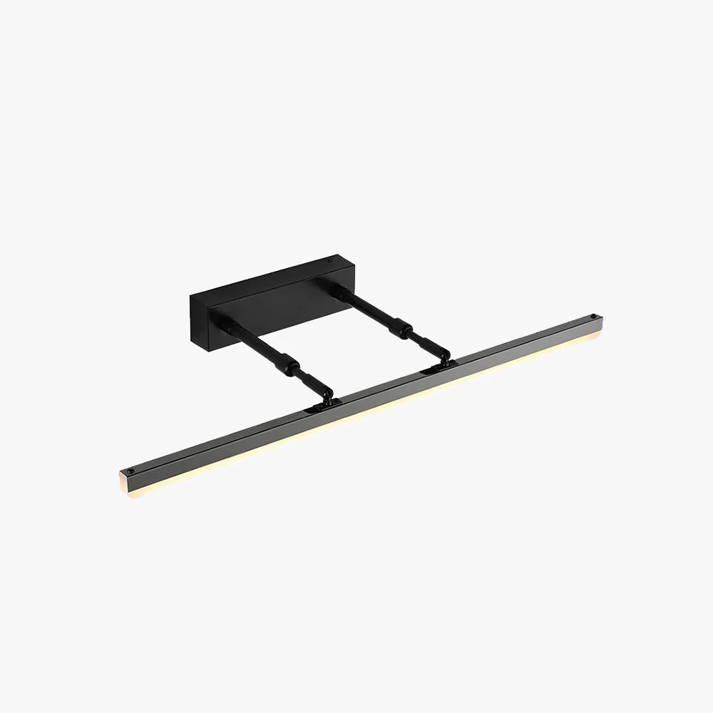 Contemporary Edge Spiegelfront Waschtisch-Wandleuchte 3 Farben Metall 41 50 60 70CM Lang Elegant