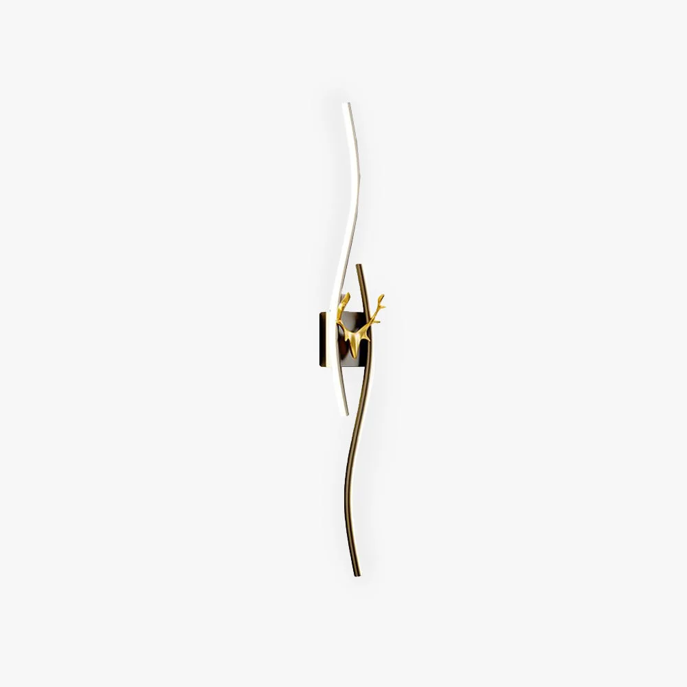 Original Design Alana Geweihe Spiegelfront Waschtisch-Wandleuchte 2 Farben 40 46 80 100CM Lang Lightweight