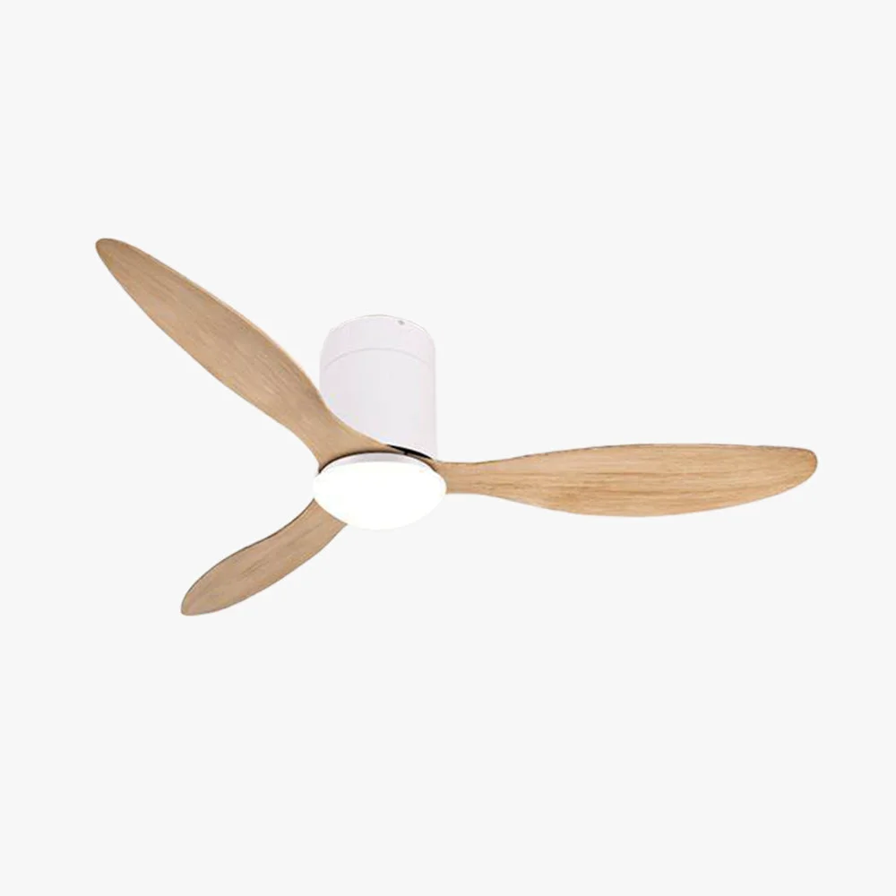 Sustainable Walters 3-Blatt Weiße Deckenventilator mit Beleuchtung 2 Farbe ∅115CM Carefully Designed