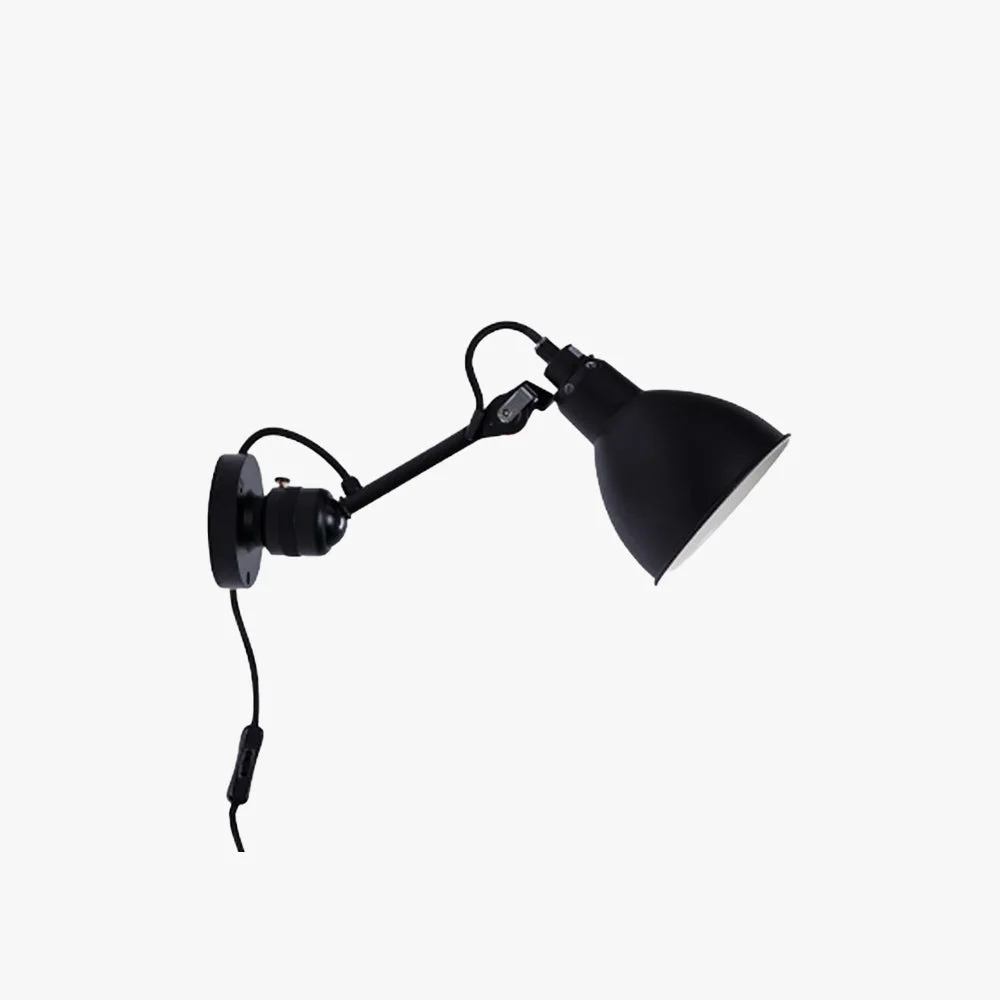 Contemporary Brady Schwarze verstellbare Wandleuchte 15 60 80CM Lang Pure