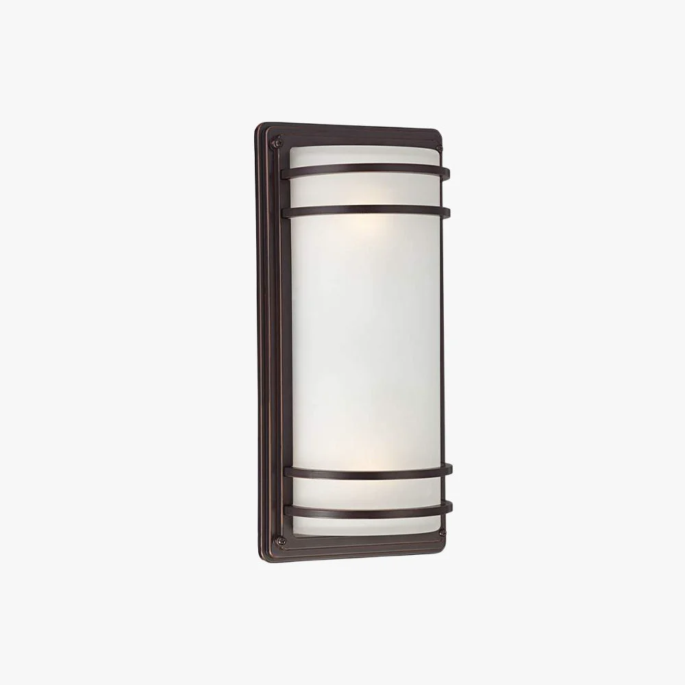 Modern Orr Bronze Opal Außenbreich Wandleuchte 40CM Lang Minimalist