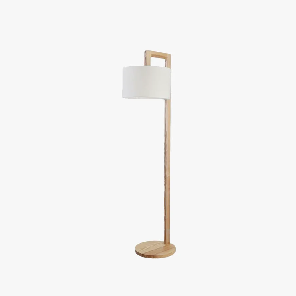 Fine Crafted Ozawa Rechtwinkliger Arm Stehlampe Holz Textil 155CM Lang First-Class