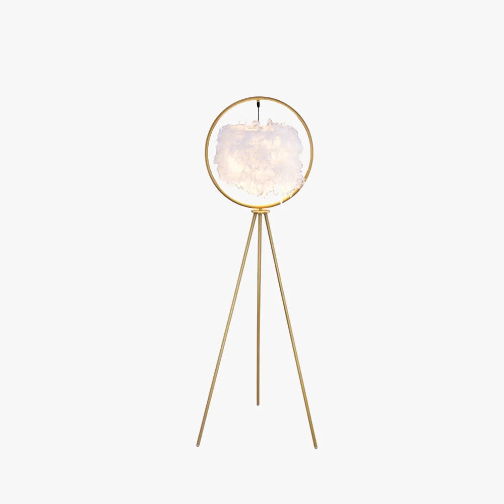 Expertly Made O'Moore Feder Ring Stativ Stehlampe 2 Farben 160CM Lang Selected