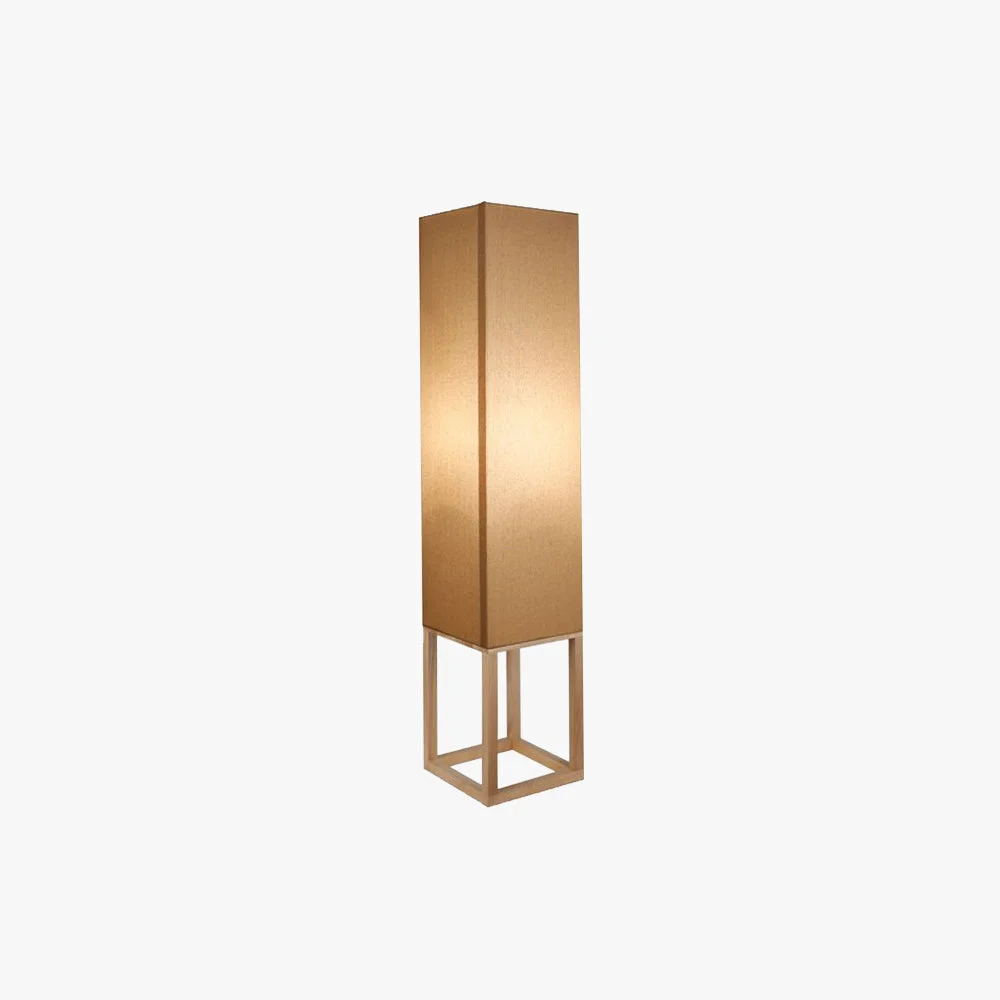 Comfortable Ozawa Rechteckige Stehlampe Holz Textil 119CM Lang Flexible