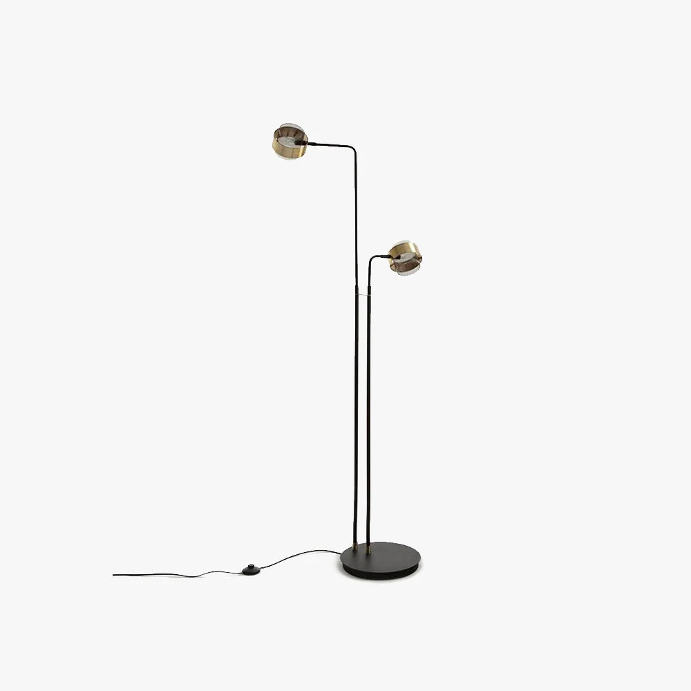 User-Friendly Salgado Schwarze Stehlampe Metall 2-flammig 170CM Lang Unique