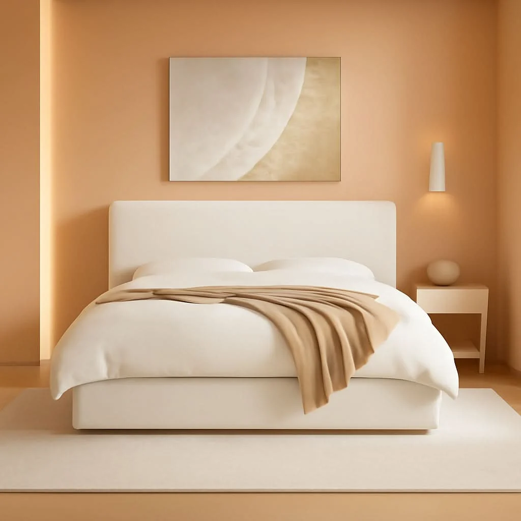 Specialty Queen Size Luxurious Upholstered Platform Bed Frame Breathable