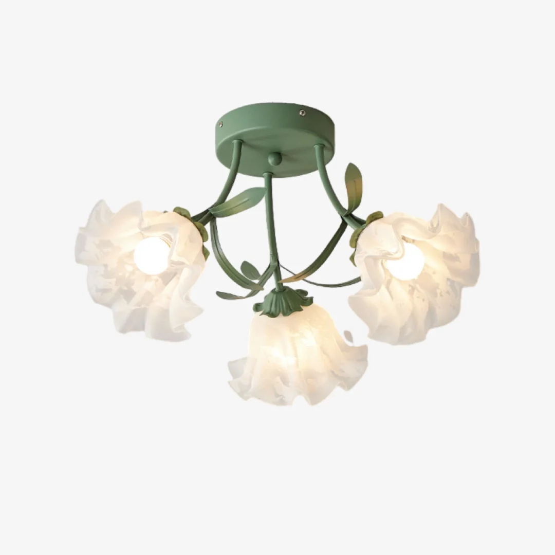 Reliable Lily Floral Ceiling Lamp Luxury