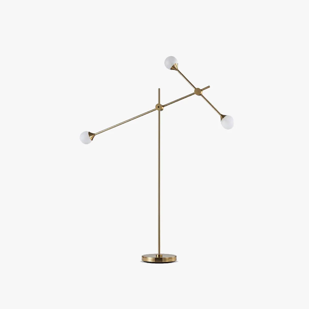 Specialty Valentina Kugel Schwenkbare Stehlampe 3-flammig 140CM Lang Recyclable