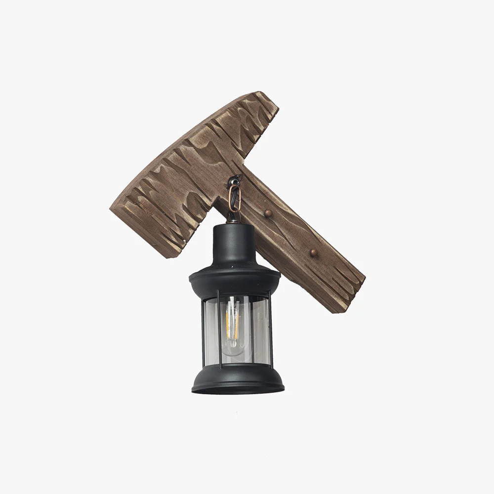 Comfortable Austin Hammer Laterne Wandleuchte Holz Metall Official
