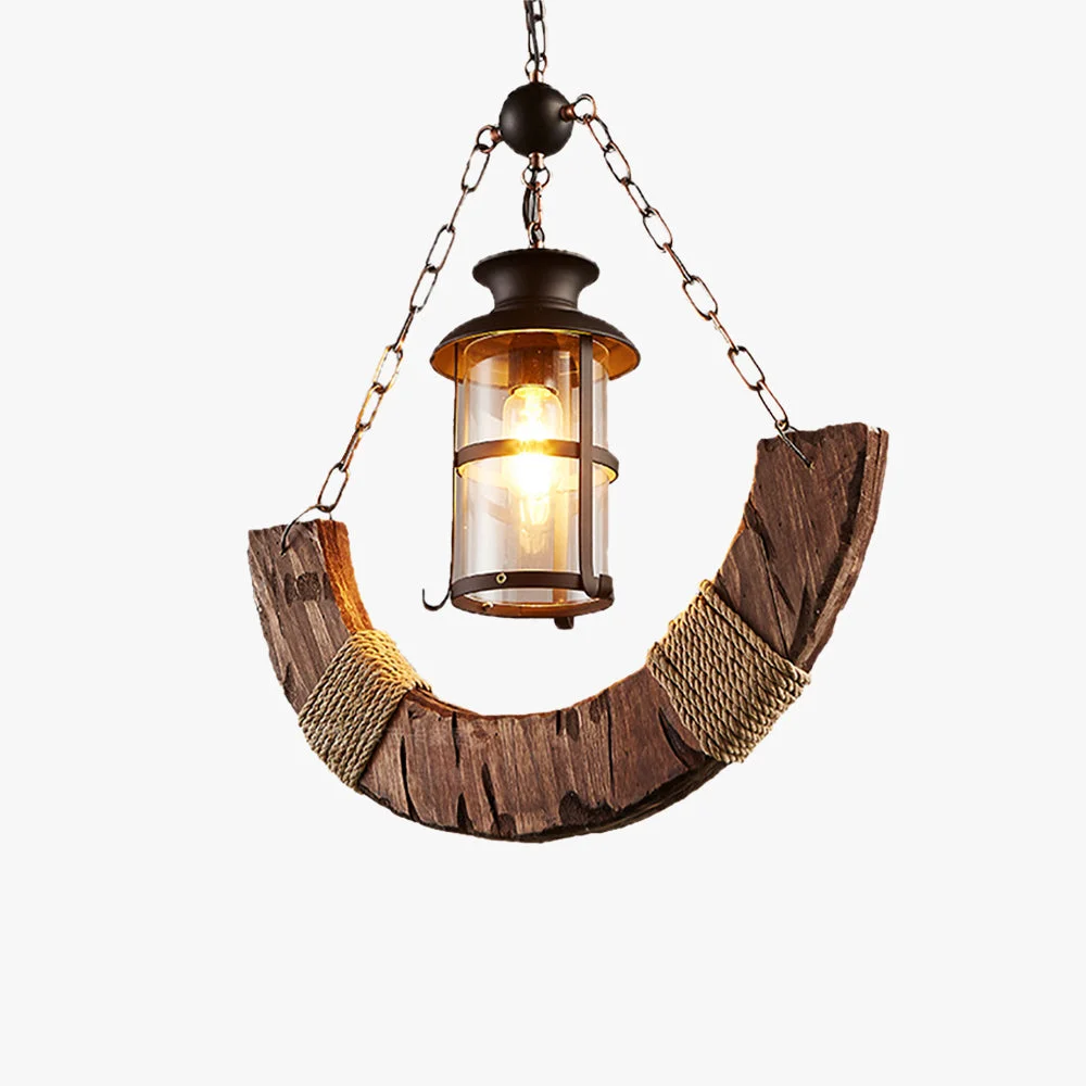 Classic Austin Laterne Pendelleuchte Metall Holz Official