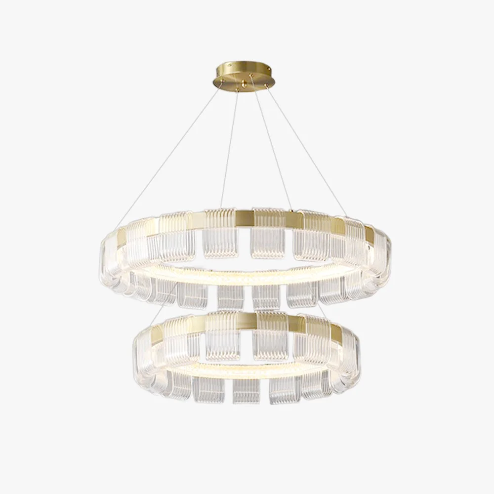 Outstanding Evette Kronleuchter Aluminium Acryl 1 2 Ringe ∅40 60 80 100CM Authentic