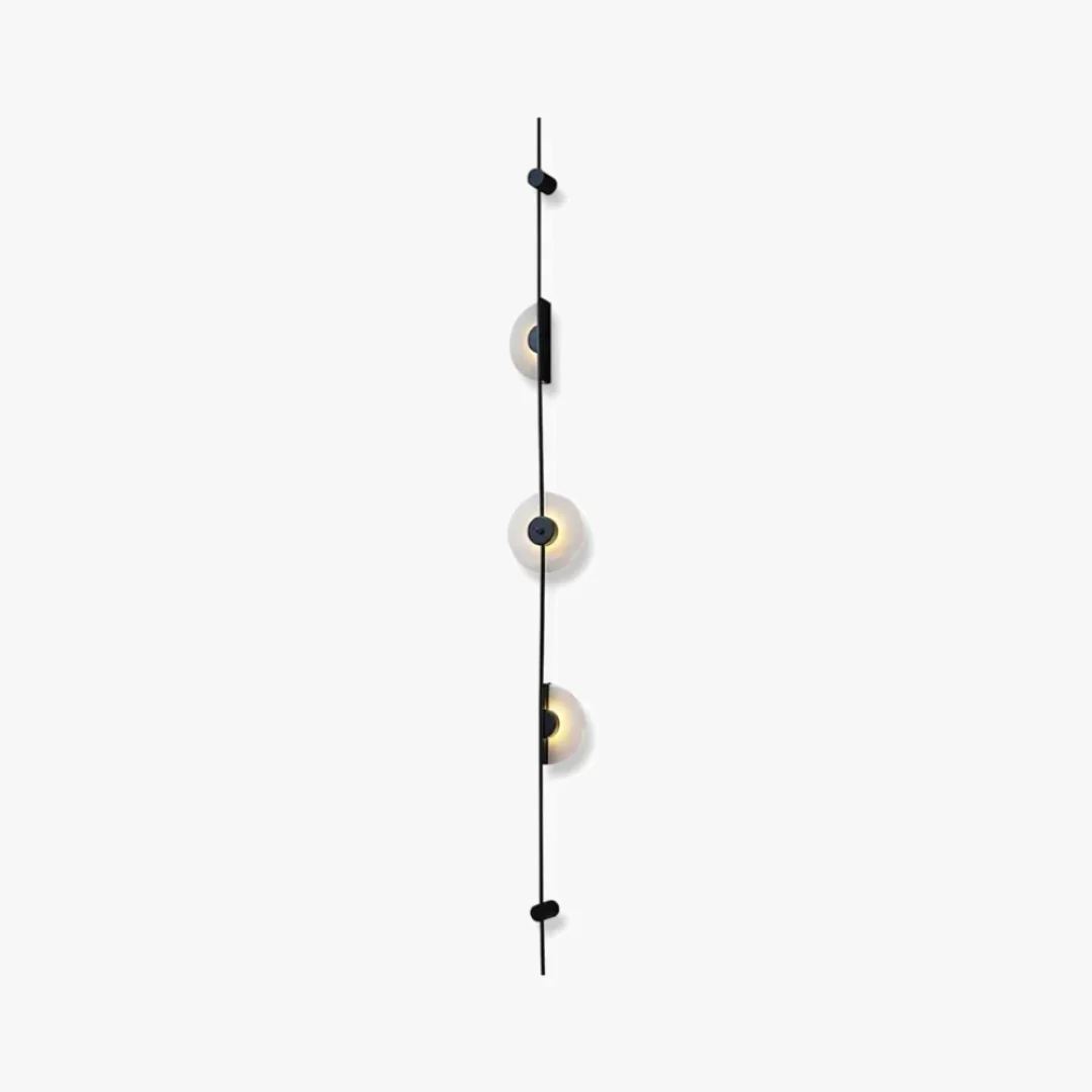 Functional Alabaster Wall Sconce Black Crafted