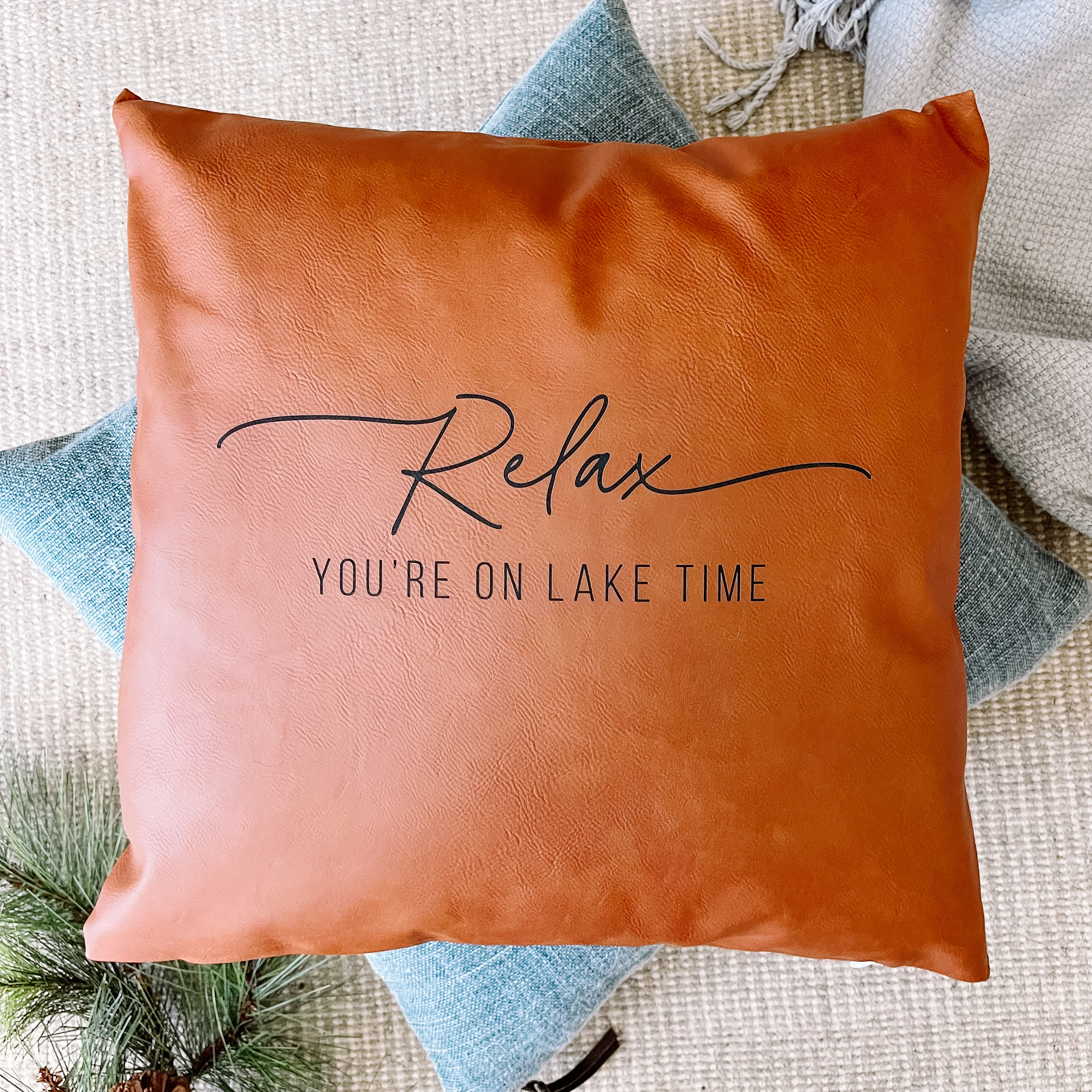 Pure Relax Throw Pillow 15x15 Next-Generation